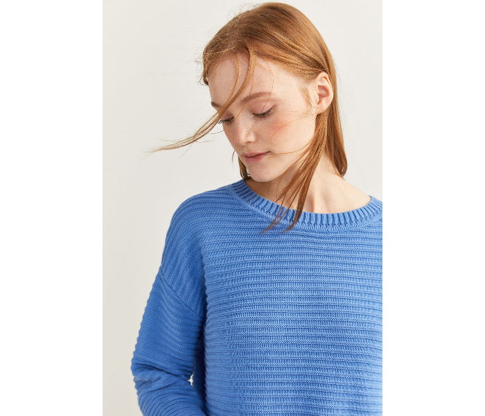 Springfield SS20 Long Sleeve Knitwear Extra Large For Women - Blue - Zoom Image 1