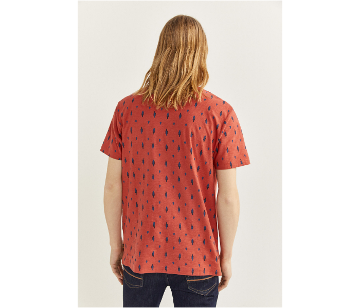 Springfield SS20 Short Sleeve Knitted T-shirt X-Large For Men - Red and Black - Zoom Image 4