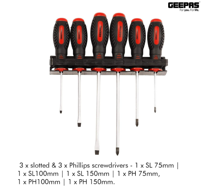 Geepas GT7631 Screwdrivers Set - 6 Pieces - Zoom Image 6