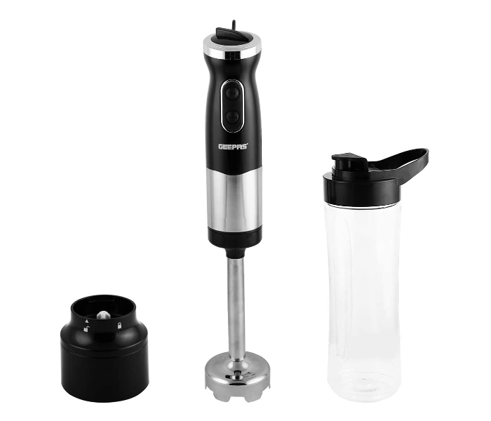 Geepas GHB43036 500w 2-in-1 Hand Blender - Black and Silver - Zoom Image 1