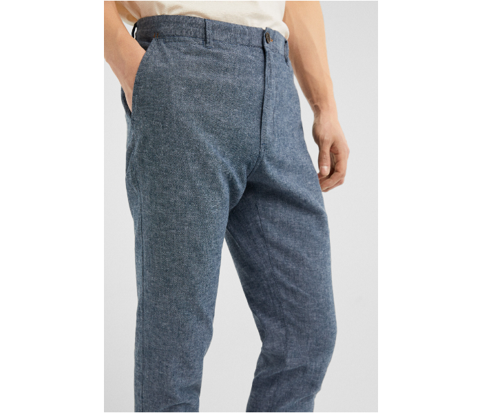 Springfield SS19 Solid Sport Trouser Chinos EU 40 For Men – Medium Blue - Zoom Image 2