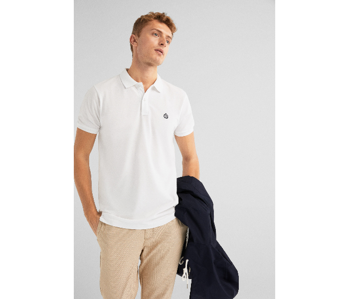 Springfield SS19 Basic Slim Fit Polo T-Shirt XX-Large For Men -  White - Zoom Image 1