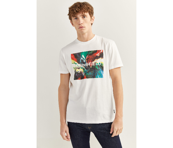 Springfield SS20 SPF Short Sleeve T-shirt Small - White - Zoom Image 2