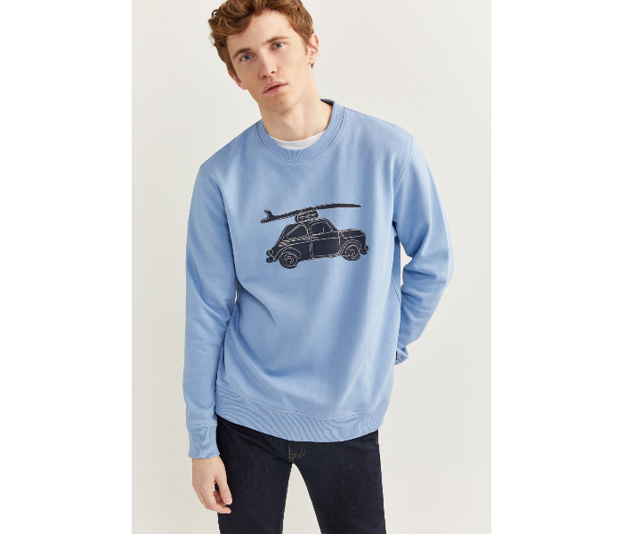 Springfield SS20 Knitwear Sweatshirt XL - Light Blue - Zoom Image 1