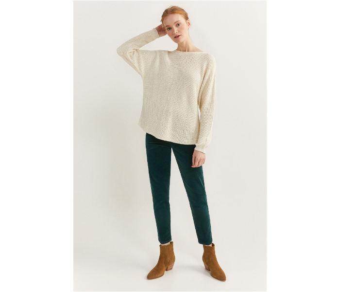 Springfield SS20 Long Sleeve Knitwear Extra Small For Women - Ivory - Zoom Image 3