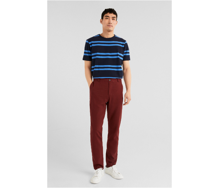 Springfield SS19 Solid Sport Trouser Chinos EU 48 For Men - Wine - Zoom Image 3