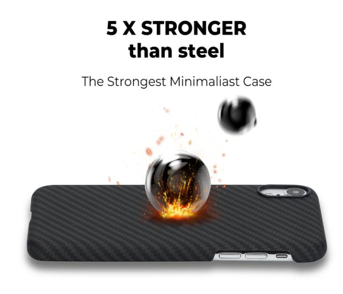 Pitaka 6.1 inch MagEz Case for iPhone XR - Black and Grey Twill - Zoom Image 4