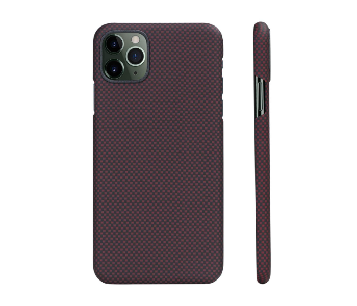 Pitaka 6.5 inch MagEz Case for iPhone 11 Pro Max - Black and Red Plain - Zoom Image 1