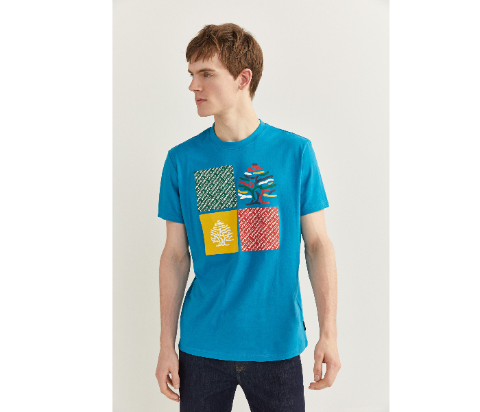 Springfield SS20 SPF Short Sleeve T-Shirt Medium - Turquoise - Zoom Image 2