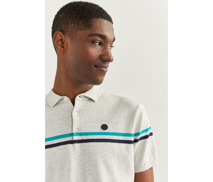 Springfield SS20 Polo T-Shirt XX-Large For Men – Light Cream - Zoom Image 2