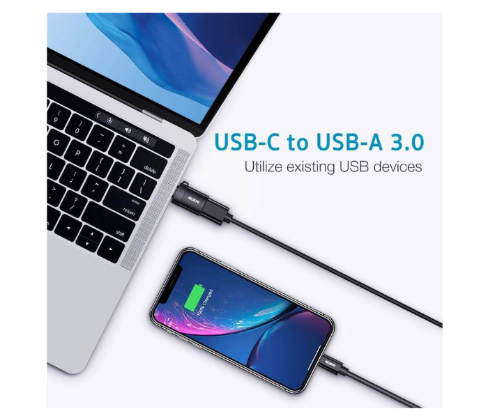 ESR Pack of 2 USB 3.0 To USB-C Adapter - Black - Zoom Image 2