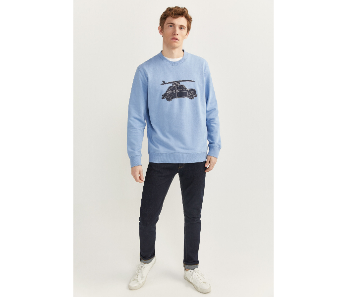 Springfield SS20 Knitwear Sweatshirt XXL - Light Blue - Zoom Image 2