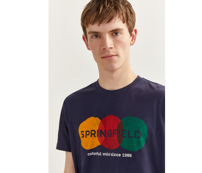 Springfield SS20 SPF Short Sleeve T-shirt XXL - Dark Blue - Zoom Image 1