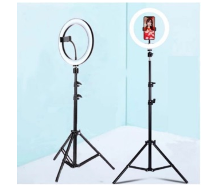 TikTok 12.9 MJ-33 Inch Selangor Seller Selfie Led Ring Light With Tripod Extend 250cm Long Stand For Photoshoot - Zoom Image 3