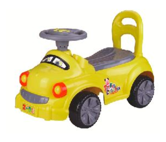 Babylove 28-02D Babylove Ride-On Car - Yellow - Zoom Image 1