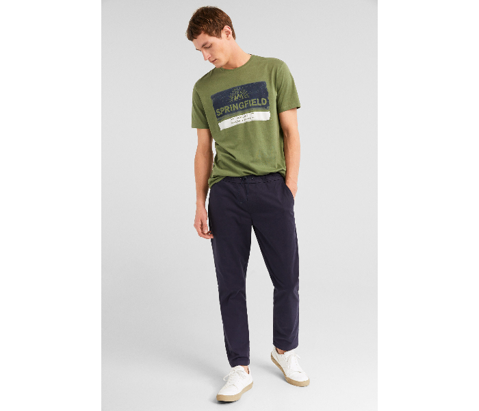 Springfield SS19 Sport Trousers Chinos Large For Men – Navy Blue - Zoom Image 1