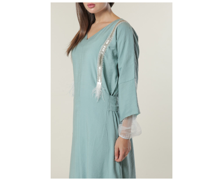 Moistreet Double XL Green Kaftan - Zoom Image 4