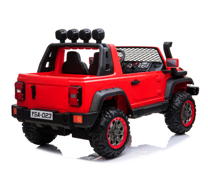 Babylove 29-023A Fc-Jeep Wrangler Rechargable Car With Remote And 2motor Music And Light - Red - Zoom Image 5