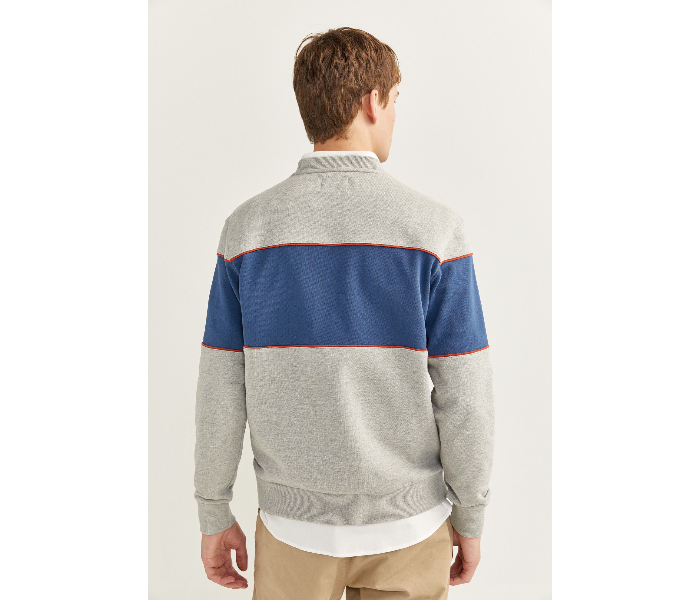 Springfield SS20 Knitwear Sweatshirt XXL - Blue and Grey - Zoom Image 4