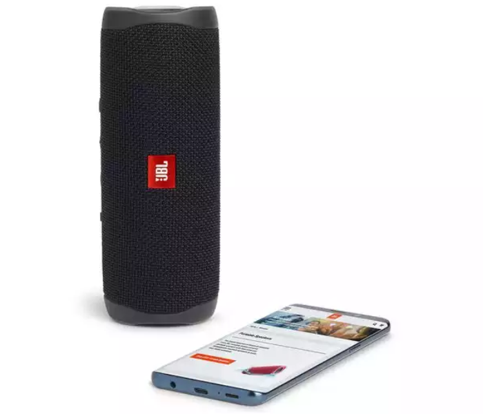 JBL Flip 5 Portable Waterproof Speaker - Black - Zoom Image 4