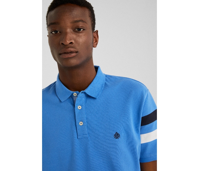 Springfield SS19 Basic Slim Fit Polo T-Shirt Medium For Men - Blue - Zoom Image 1