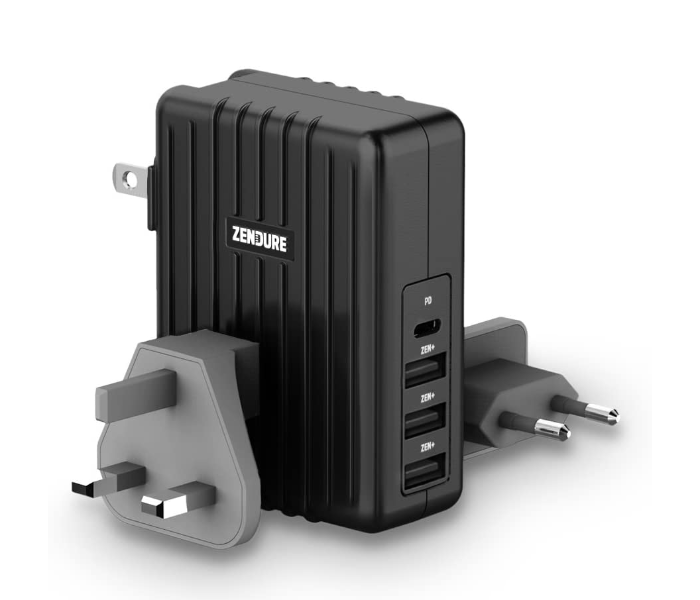 Zendure 45Watts 4 Port Wall Charger - Black - Zoom Image 1