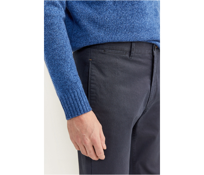 Springfield SS20 Solid Sport Trousers Chinos EU 46 For Men - Indigo - Zoom Image 3