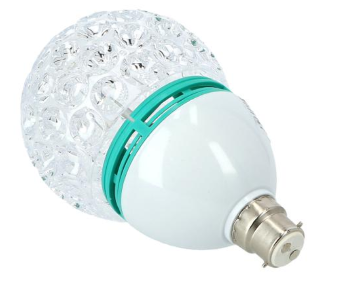 Krypton KNESL5364 3X1W RGB Rotating Disco Led Bulb - White - Zoom Image 3