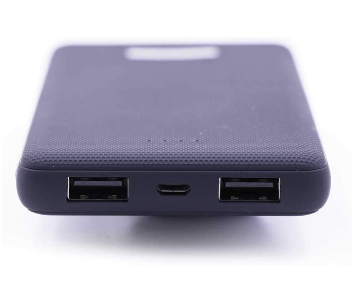 Porodo Rubberised Surface Dual USB 10000mAh Power Bank - Black - Zoom Image 3