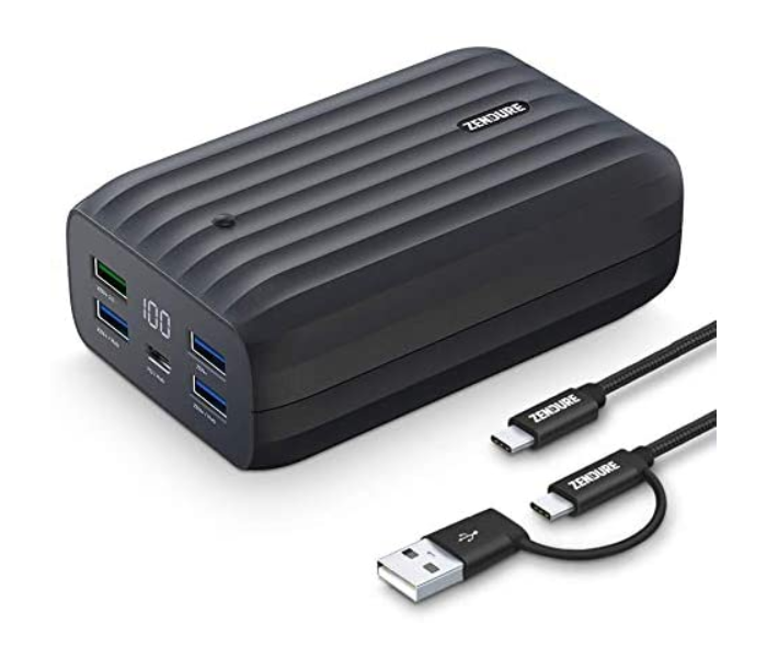 Zendure X6 20000 mAh USB-C 45W Portable Charger Powerbank - Black - Zoom Image