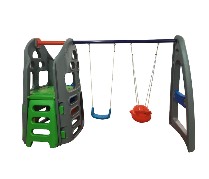 Babylove 28-001-2ZK Babylove Garden Play House Set Slide And Two Swings For Kids - Zoom Image 2