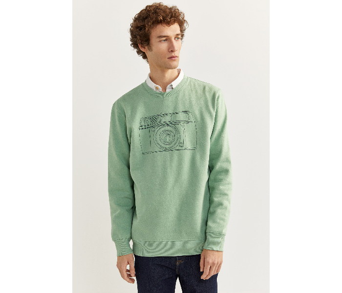 Springfield SS20 Knitwear Sweatshirt Large - Green - Zoom Image 1