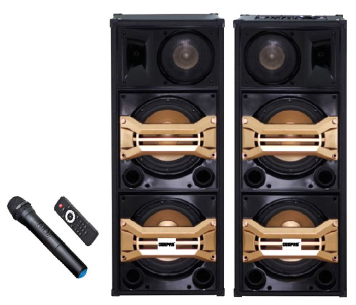 Geepas GMS8517 2.0 Channel Professional Bookshelf Speakers with Bluetooth - Black - Zoom Image 2