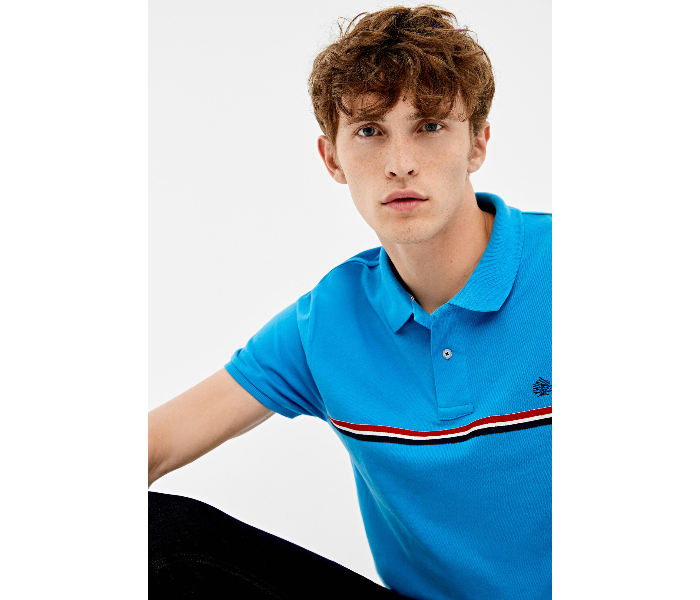 Springfield AW19 Polo Fancy T-Shirt XXX-Large For Men - Teal - Zoom Image 1