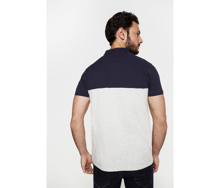 Springfield AW18 Polo Fancy T-Shirt Small For Men - White And Blue - Zoom Image 4