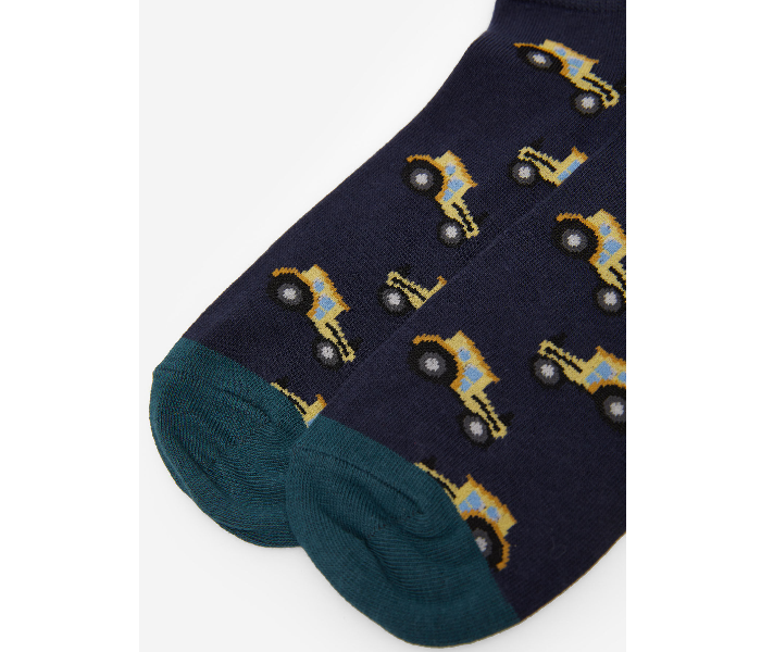 Springfield SS20 Fancy Socks Large For Men - Medium Blue - Zoom Image 2