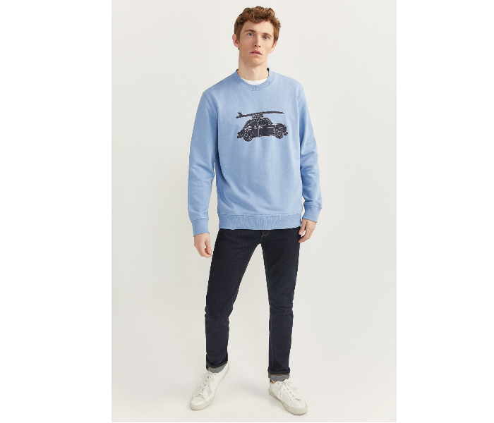 Springfield SS20 Knitwear Sweatshirt Small - Light Blue - Zoom Image 3