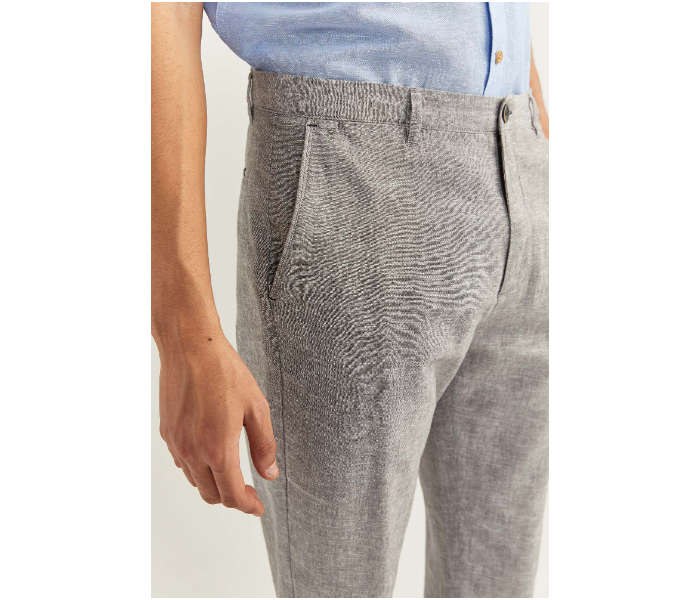 Springfield SS20 Solid Sport Trousers Chinos EU 44 For Men - Grey - Zoom Image 4