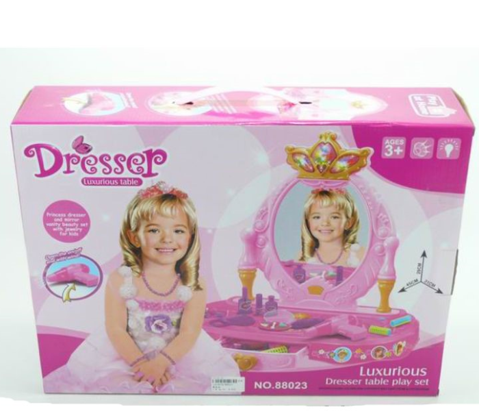 Basmah 18-88023 Dresser Table for Girls - Pink - Zoom Image 2