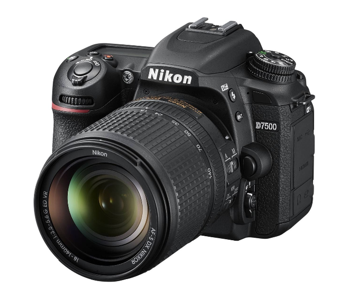 Nikon D7500 20.9MP DSLR Camera with AF-S DX Nikkor 18-140mm Lens ED VR Kit - Black - Zoom Image 1