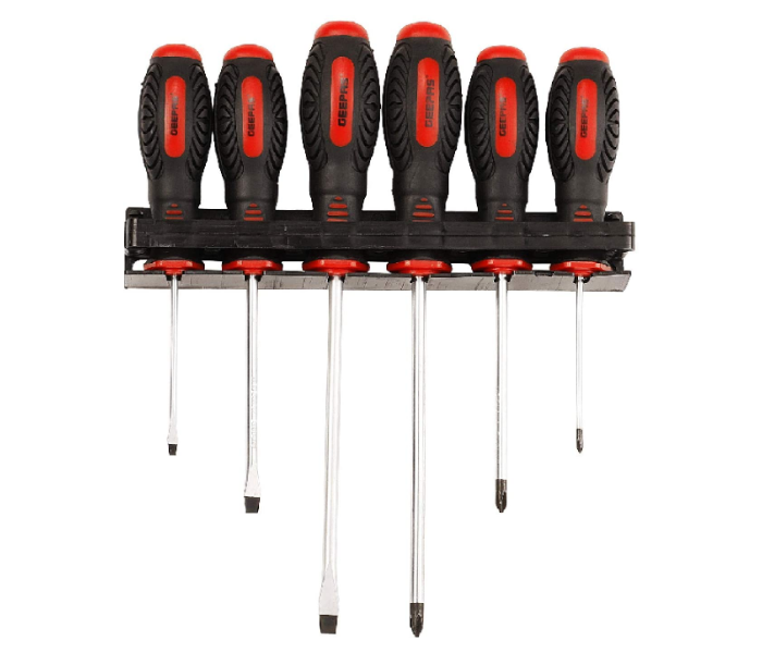 Geepas GT7631 6 Pcs Screwdriver Set Black and Red - Zoom Image 3