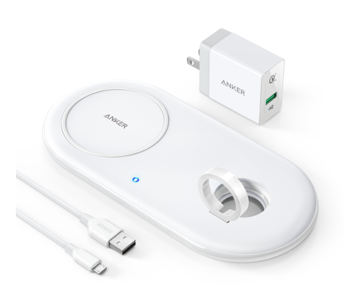 Anker B2570K21 Power Wave Plus Pad with Watch Holder - White - Zoom Image 1