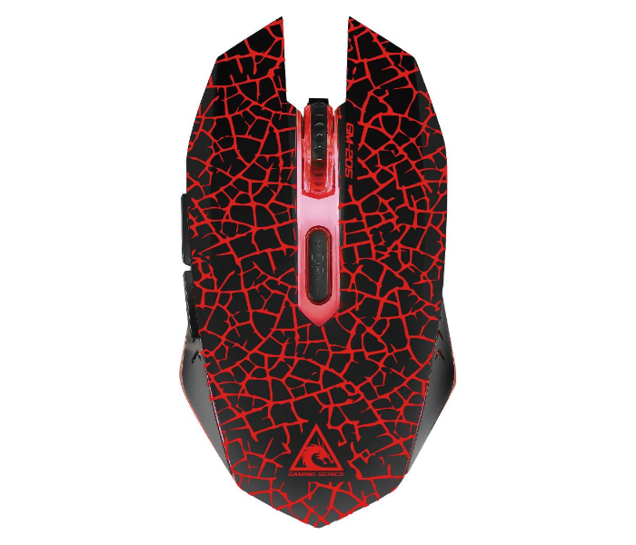 Xtrike GM-205 PUBG Linear Action Mouse - Black and Red - Zoom Image 1