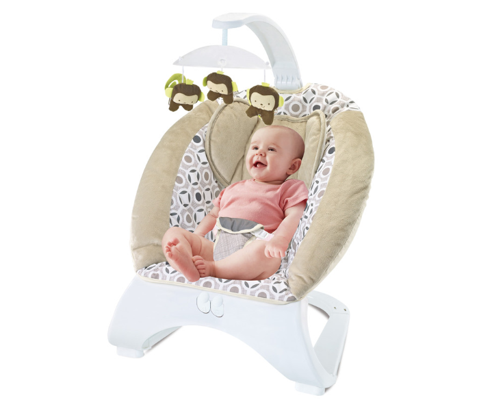 Babylove 33-1592378 Baby Love Bouncer With Musician - Pink - Zoom Image 1