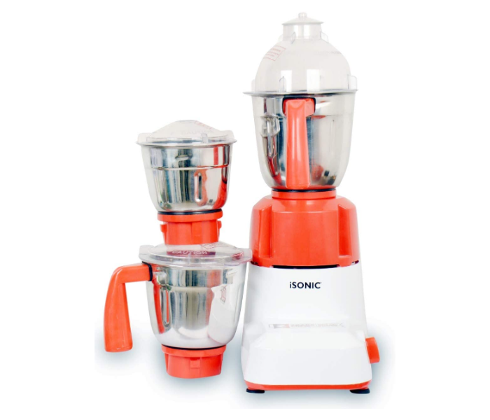 Isonic iB 707 Mixer Grinder - Red and White - Zoom Image 2