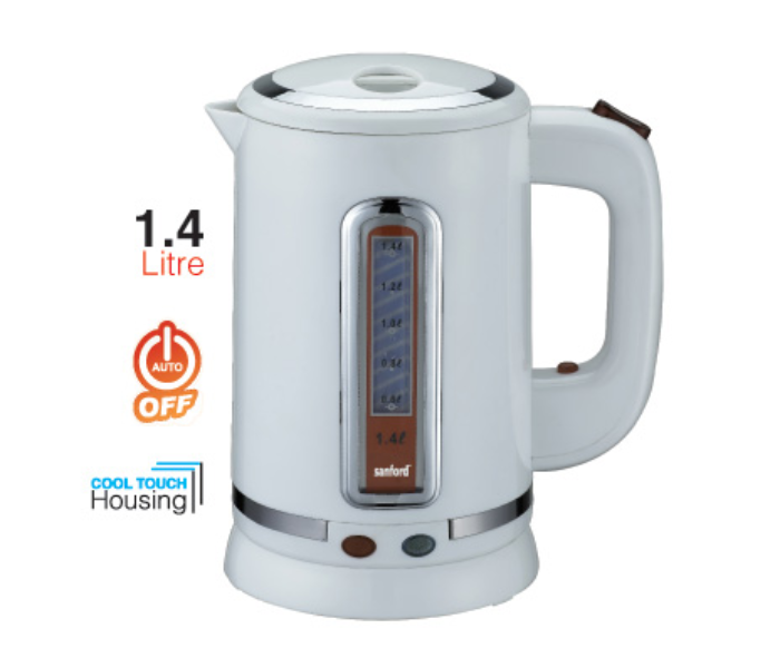 Sanford SF842EK 1.4 Litre Electric Kettle - White - Zoom Image