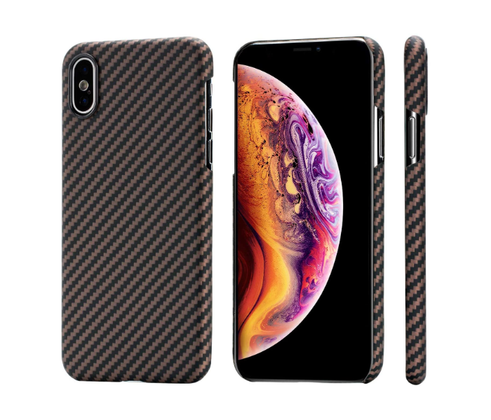 Pitaka 5.8 inch MagEz Case for iPhone XS - Black and Gold Twill - Zoom Image 1