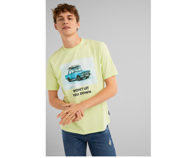 Springfield SS19 SPF Printed Short Sleeve T-shirt XXXL - Yellow - Zoom Image 1