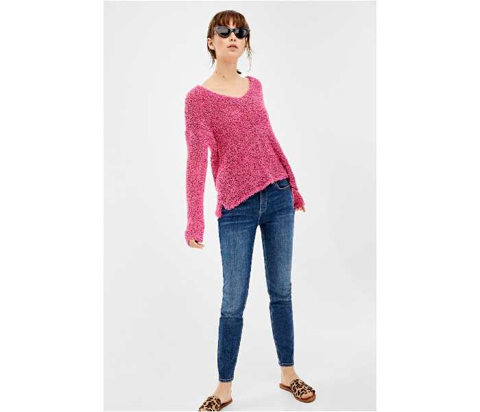 Springfield AW19 Long Sleeve Knitwear Medium For Women - Lilac - Zoom Image 3