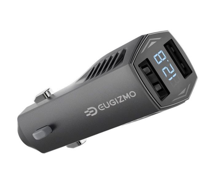 Eugizmo Duo Plus 4.8A Dual USB Car Charger with Smart IC - Black - Zoom Image 4